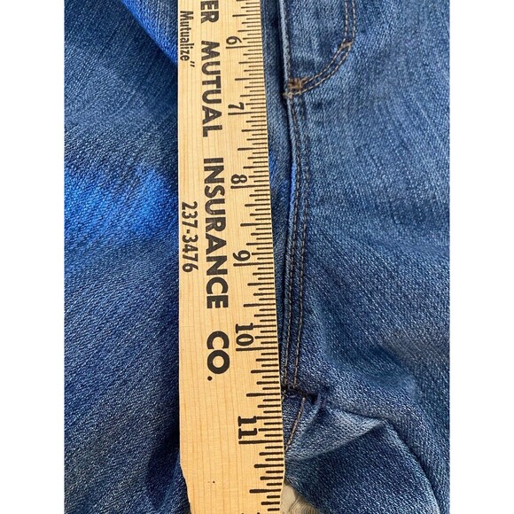 Gloria Vanderbilt Size 12 Short Denim Jeans Relaxed Fit Distressed Look - Picture 9 of 10